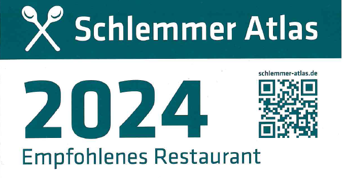 Auszeichnung 2024: Schlemmer Atlas – Empfehlung für das Hotel-Restaurant am See