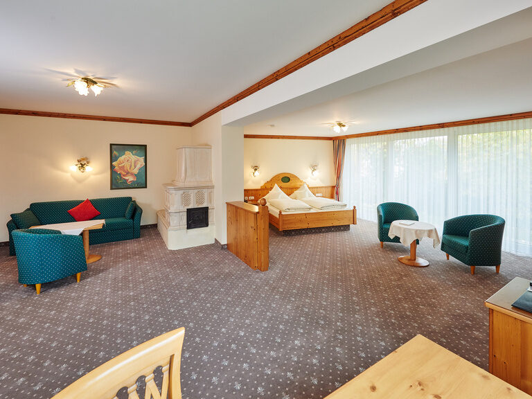 Eine Komplettaufnahme der Junior-Suite im Hotel am See